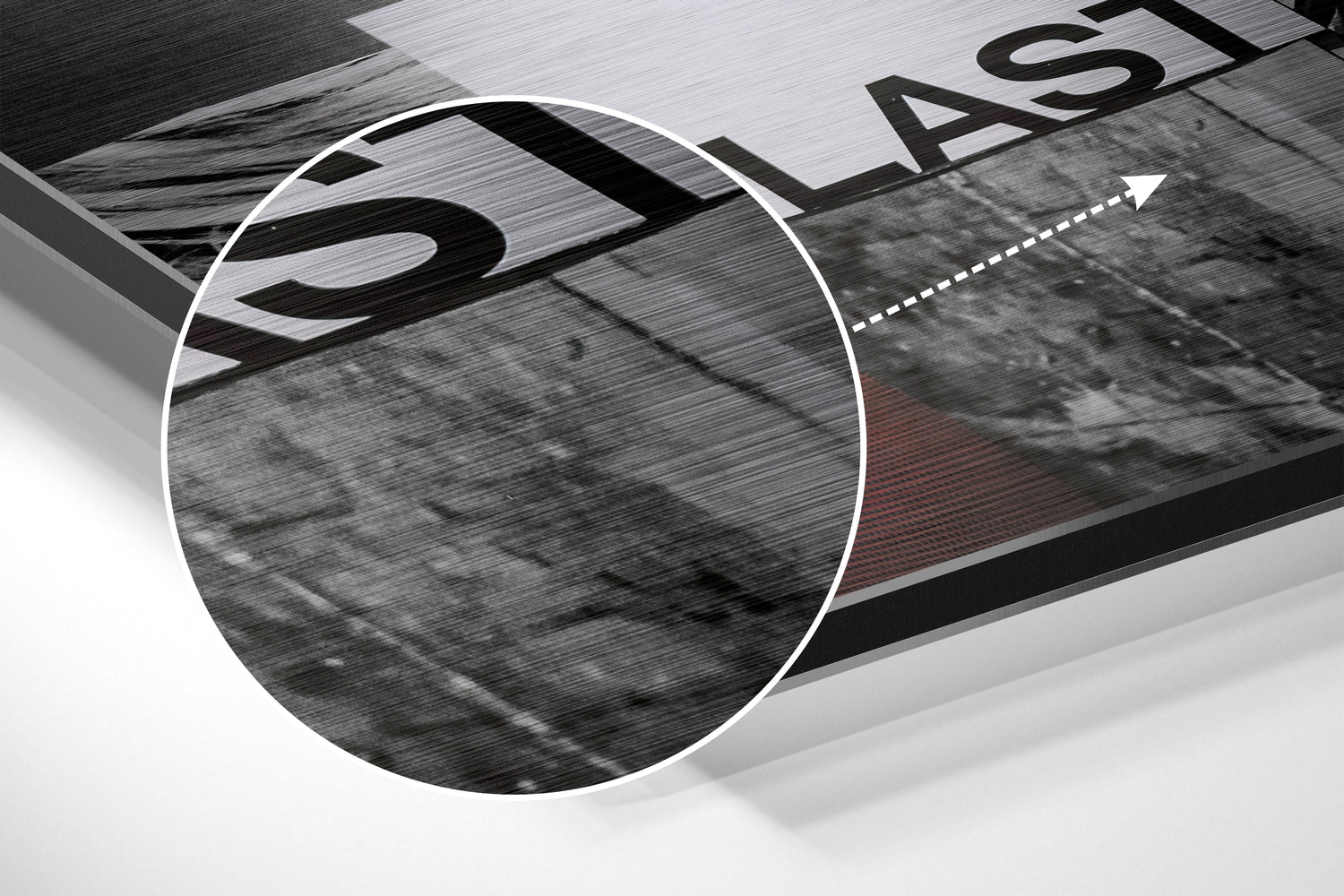 Patchwork Brushed Aluminium Dibond Wall Art.