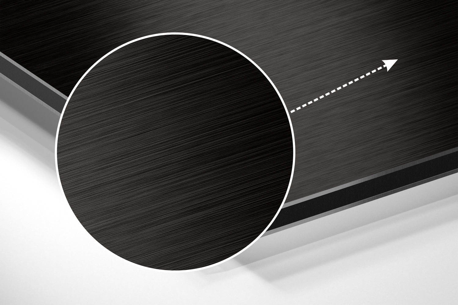 Brain Brushed Aluminium Dibond Wall Art.