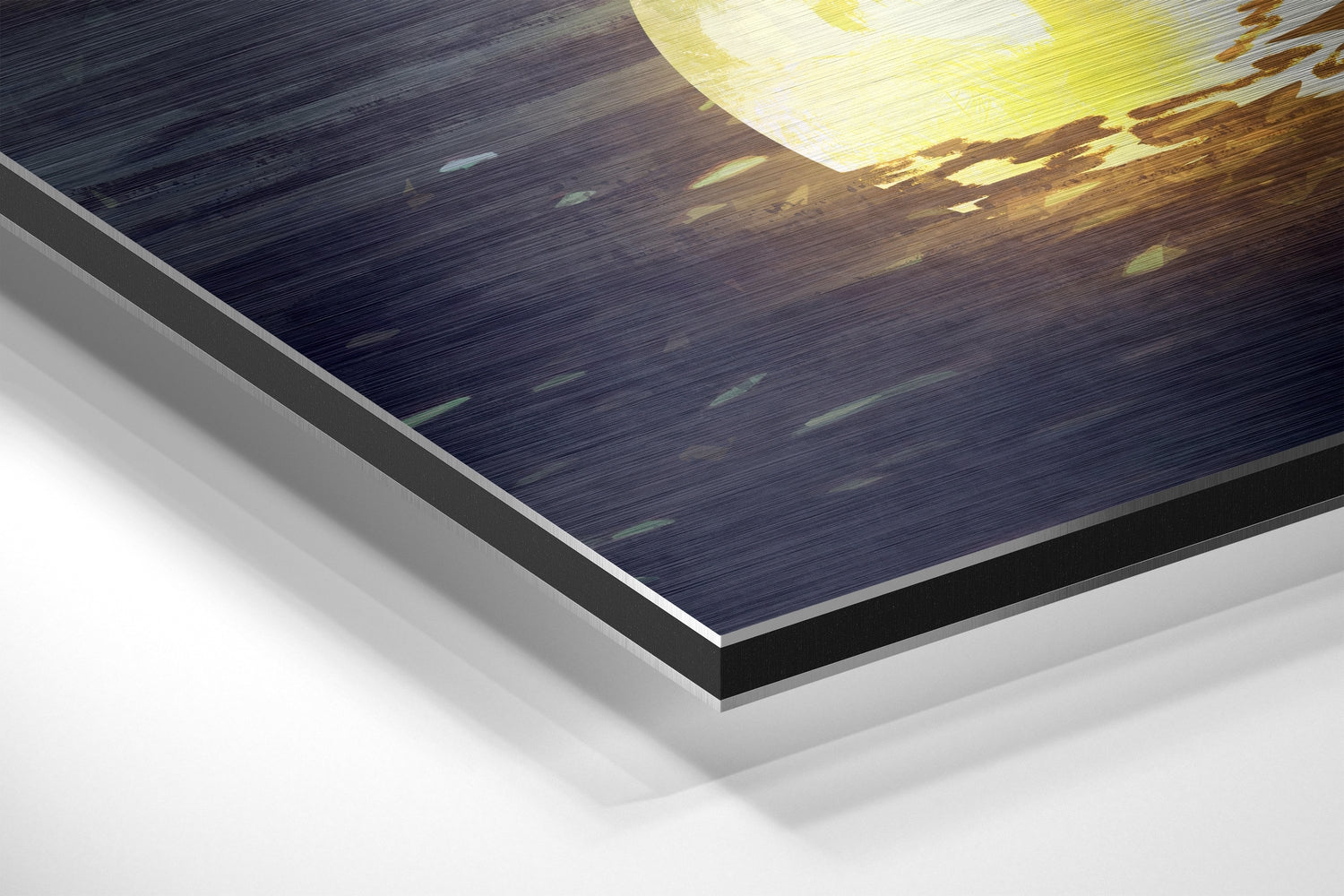 Moon Collector Brushed Aluminium Dibond Wall Art.