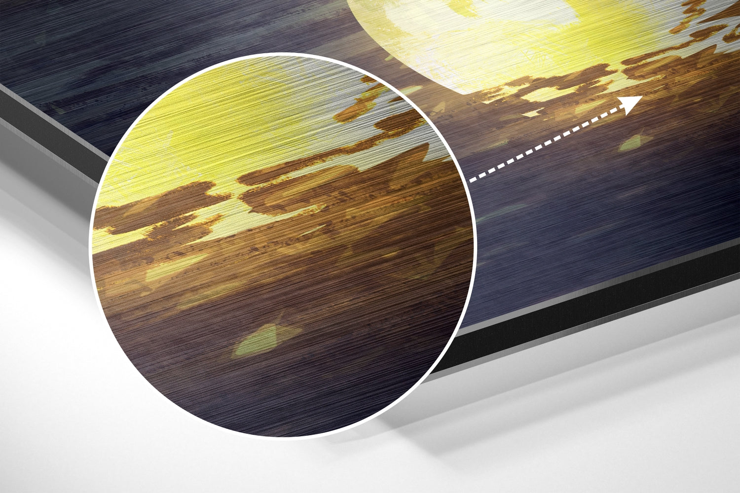 Moon Collector Brushed Aluminium Dibond Wall Art.