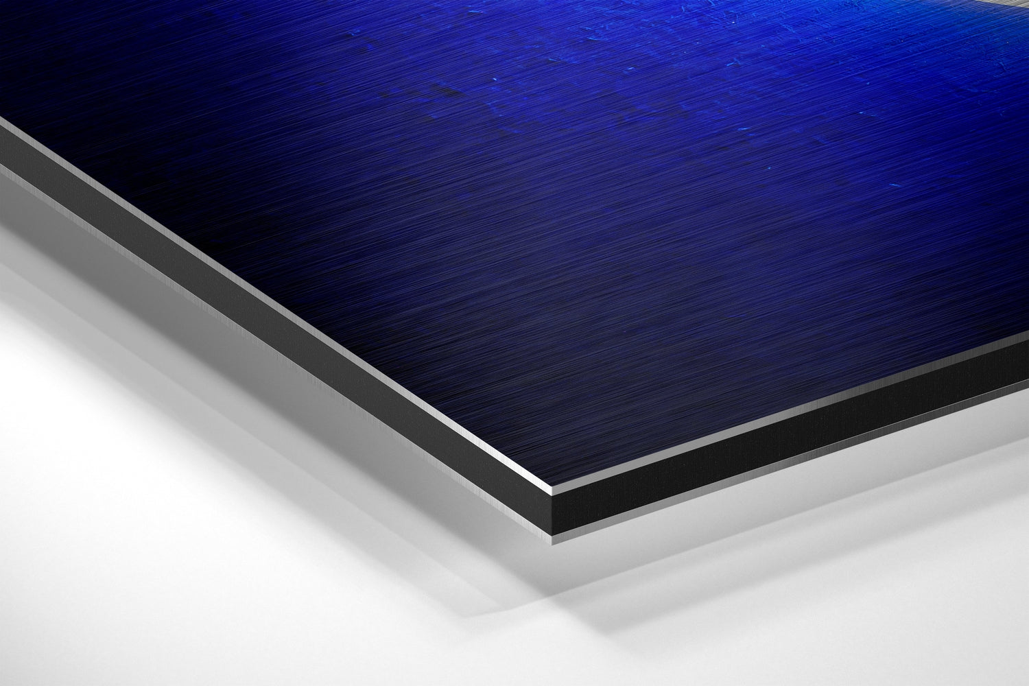 Ring Brushed Aluminium Dibond Wall Art.