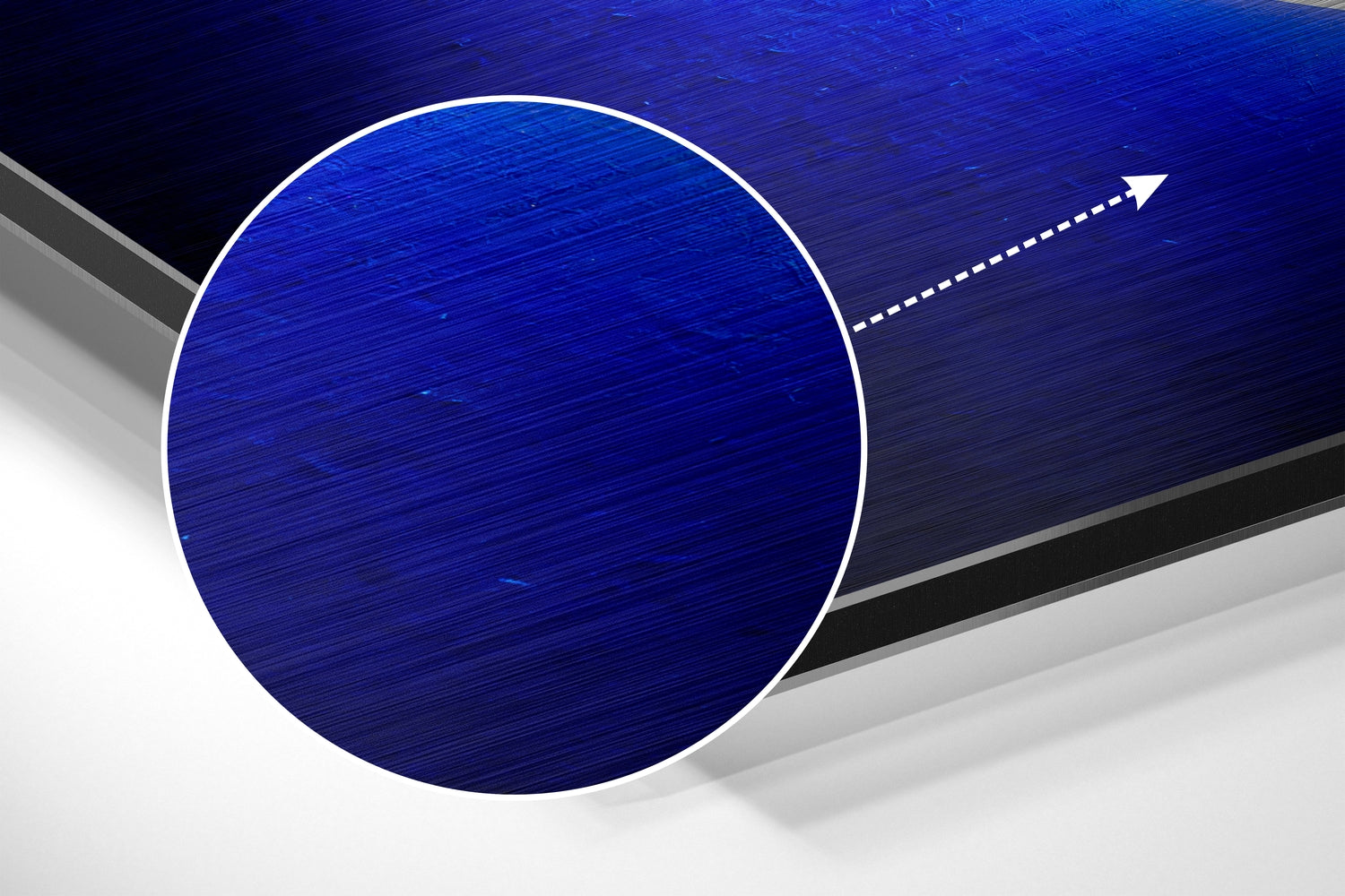 Ring Brushed Aluminium Dibond Wall Art.