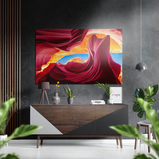 Grand Canyon Brushed Aluminium Dibond Wall Art.