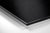 Woman Brushed Aluminium Dibond Wall Art.