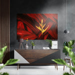 Leaves Brushed Aluminium Dibond Wall Art.
