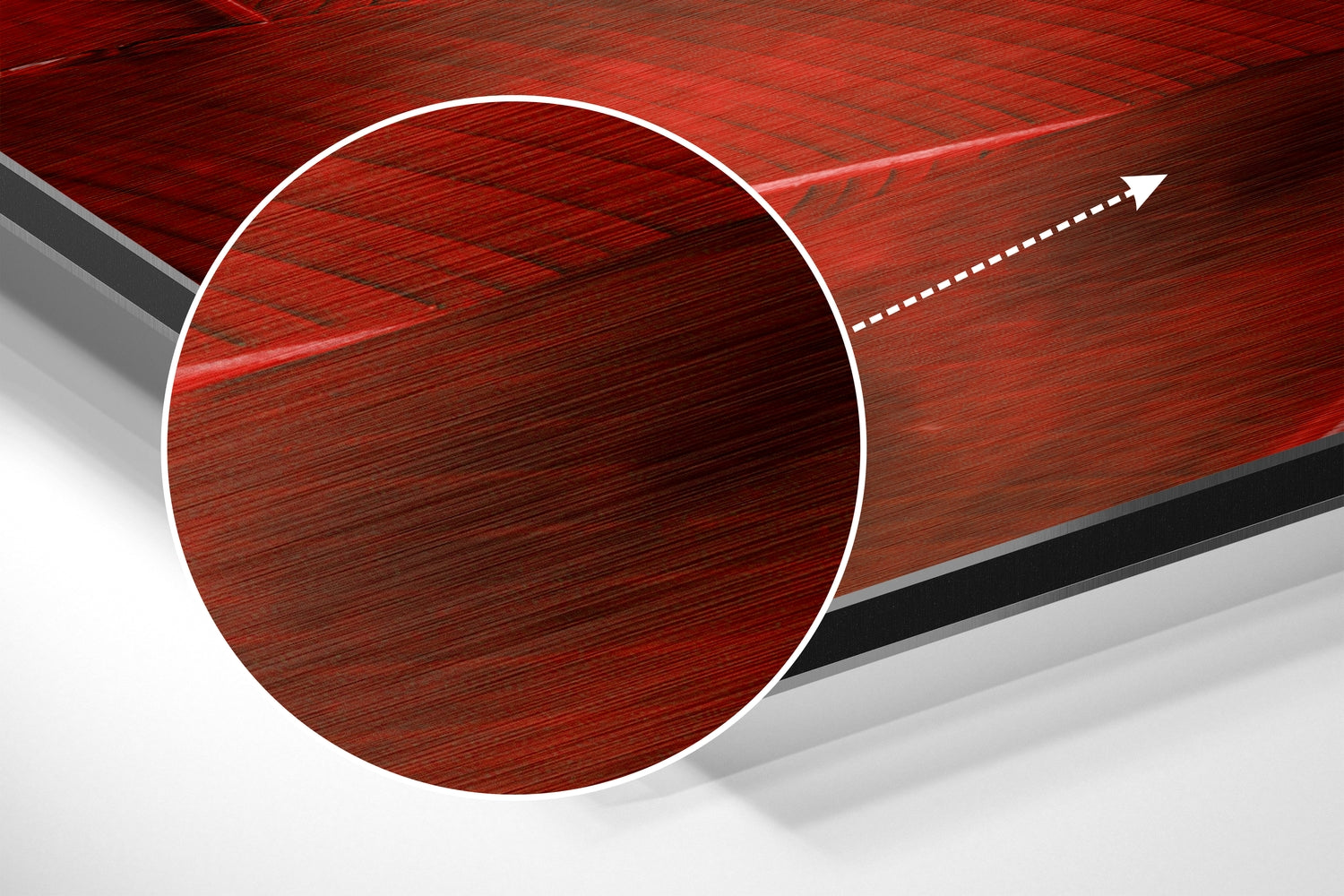 Leaves Brushed Aluminium Dibond Wall Art.