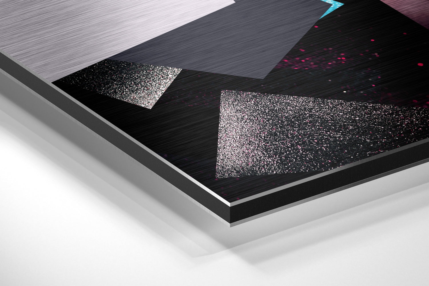 Patchwork Women  Brushed Aluminium Dibond Wall Art.