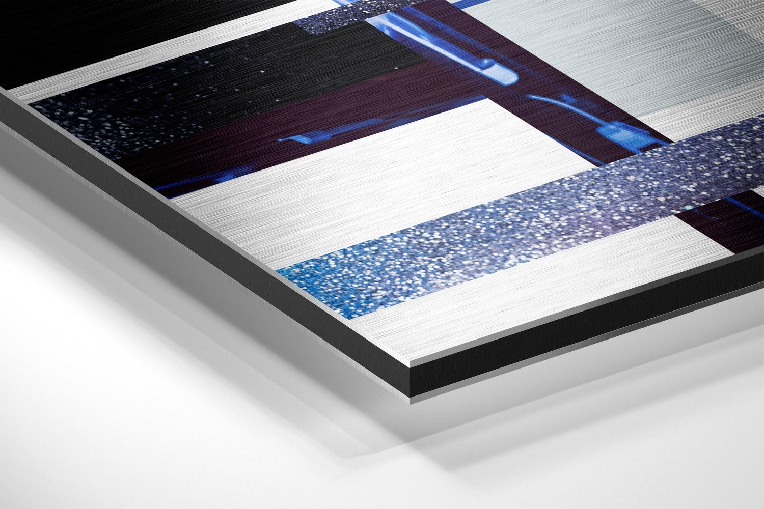 Patchwork Women  Brushed Aluminium Dibond Wall Art.