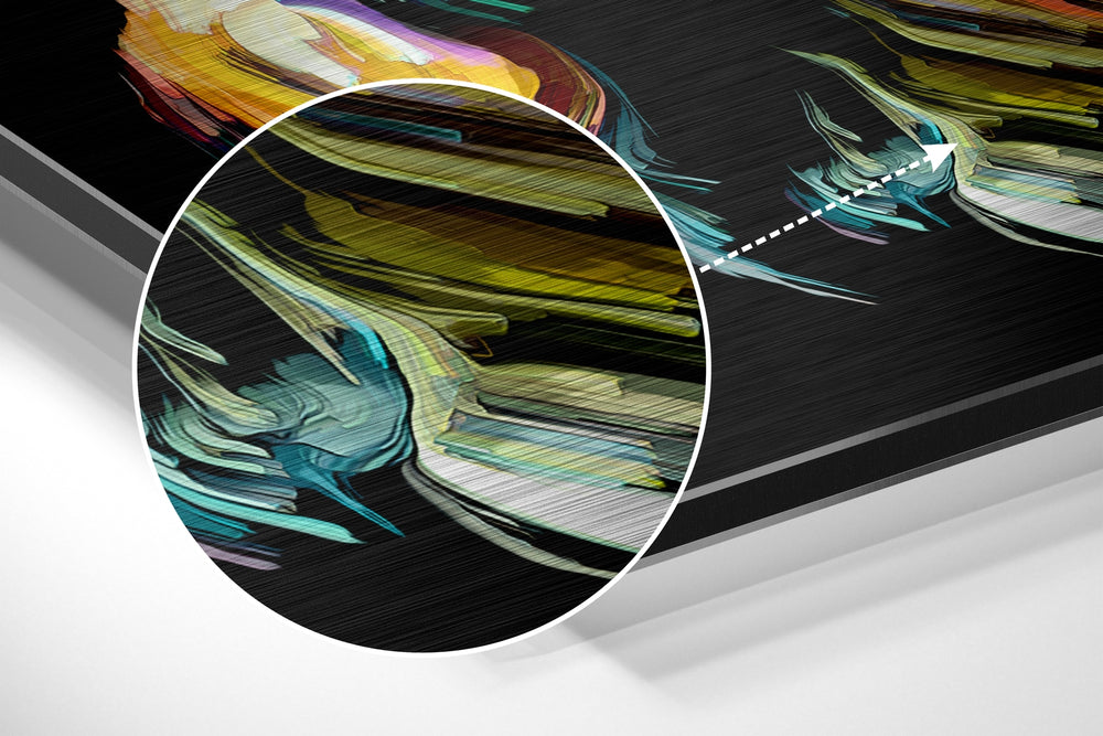Wild Feelings Brushed Aluminium Dibond Wall Art.