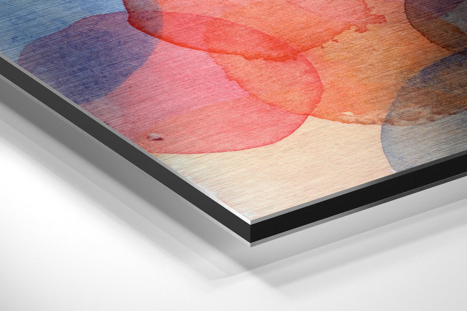 Dots Brushed Aluminium Dibond Wall Art.