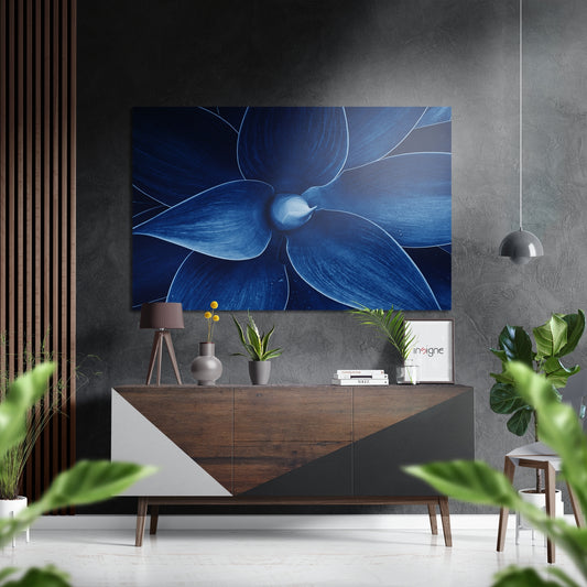 Flower Brushed Aluminium Dibond Wall Art.