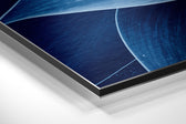Flower Brushed Aluminium Dibond Wall Art.