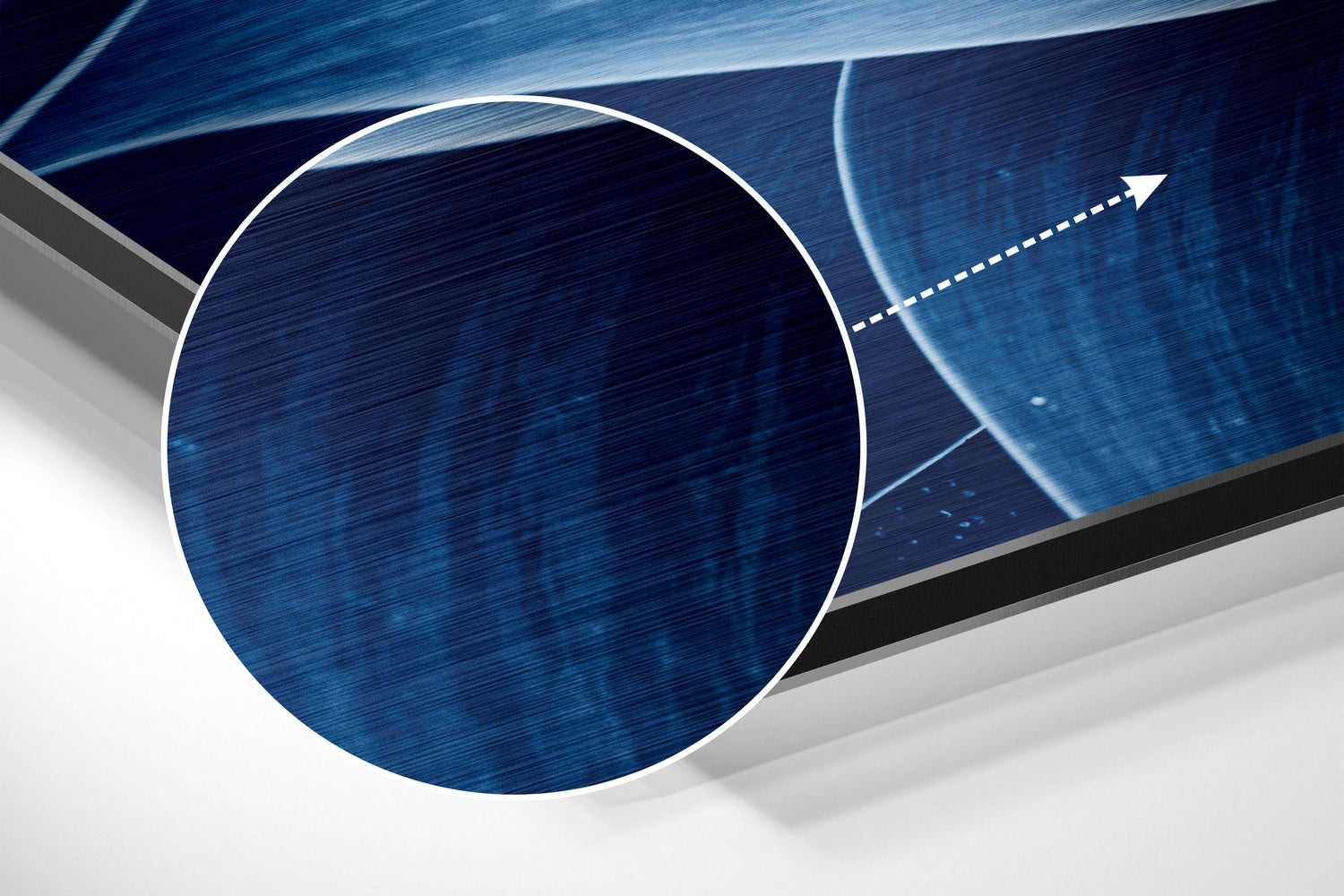 Flower Brushed Aluminium Dibond Wall Art.