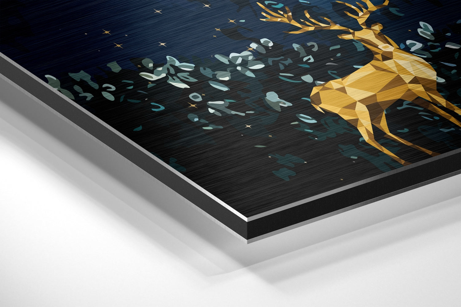 Deers of Dreams Brushed Aluminium Dibond Wall Art.