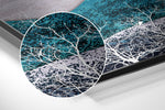 Wave Mountains Brushed Aluminium Dibond Wall Art.