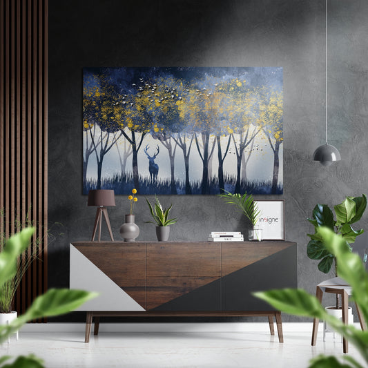 Deer of Dreams Brushed Aluminium Dibond Wall Art.