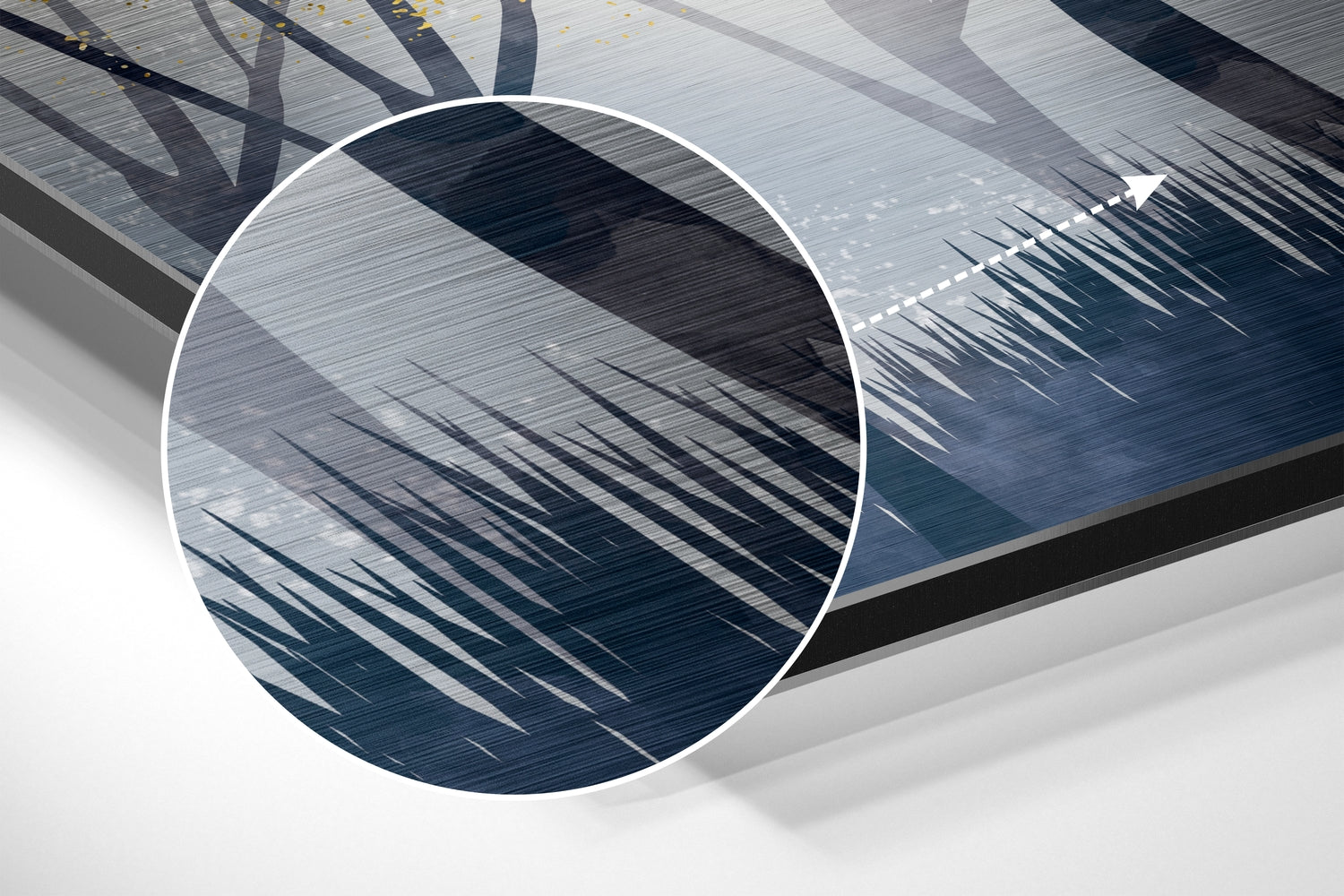 Deer of Dreams Brushed Aluminium Dibond Wall Art.