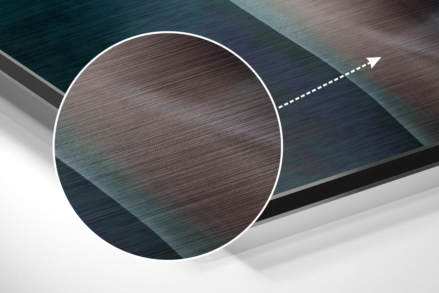 Butterfly Eyes Brushed Aluminium Dibond Wall Art.