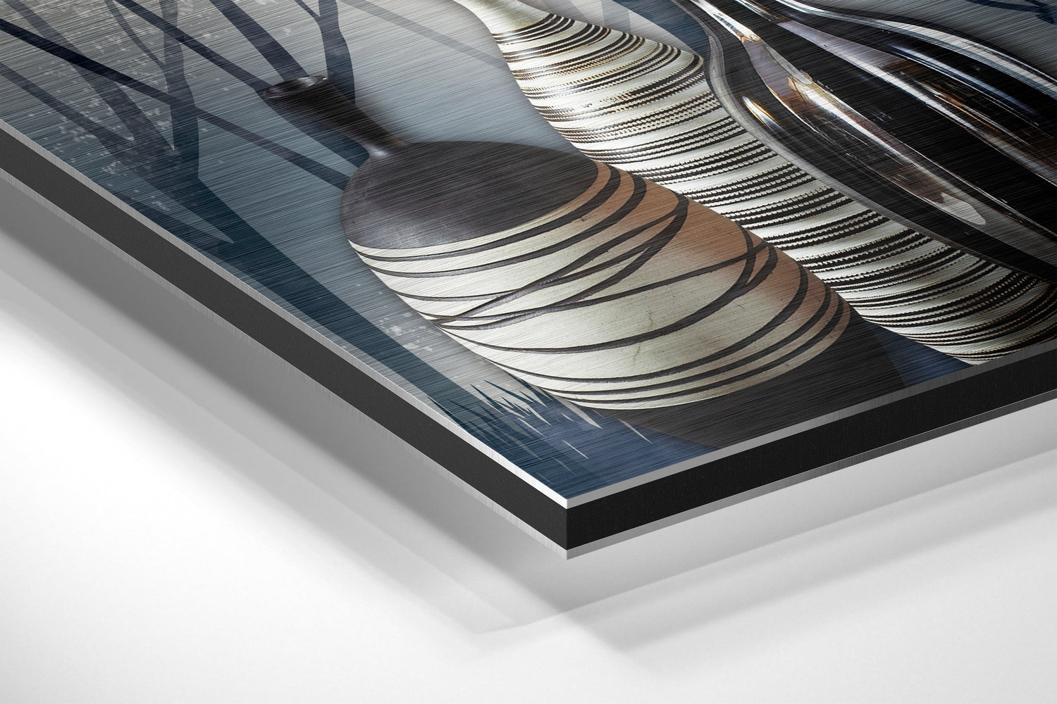 Vases of Dreams Brushed Aluminium Dibond Wall Art.