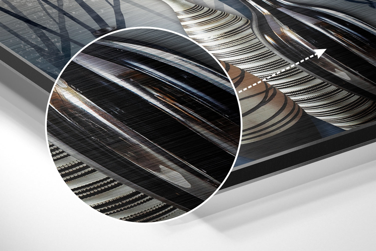 Vases of Dreams Brushed Aluminium Dibond Wall Art.