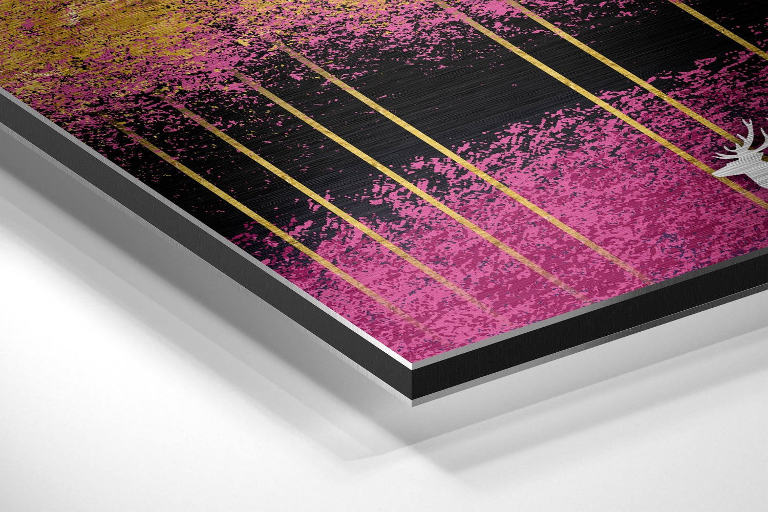 Deers of Dreams Brushed Aluminium Dibond Wall Art.