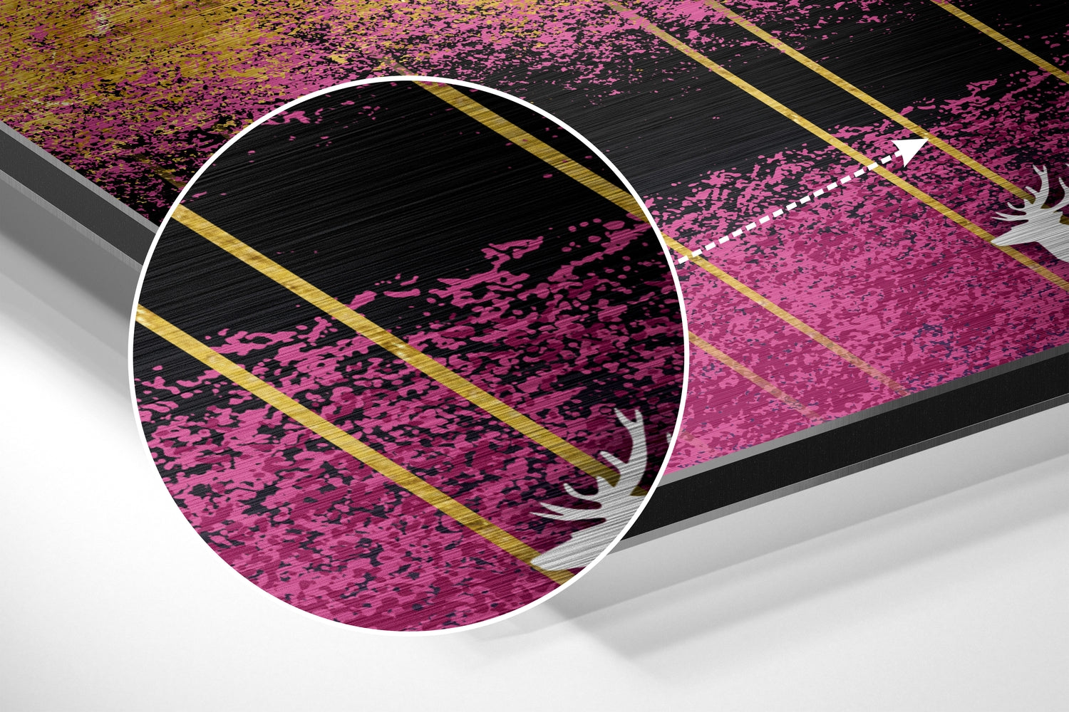 Deers of Dreams Brushed Aluminium Dibond Wall Art.