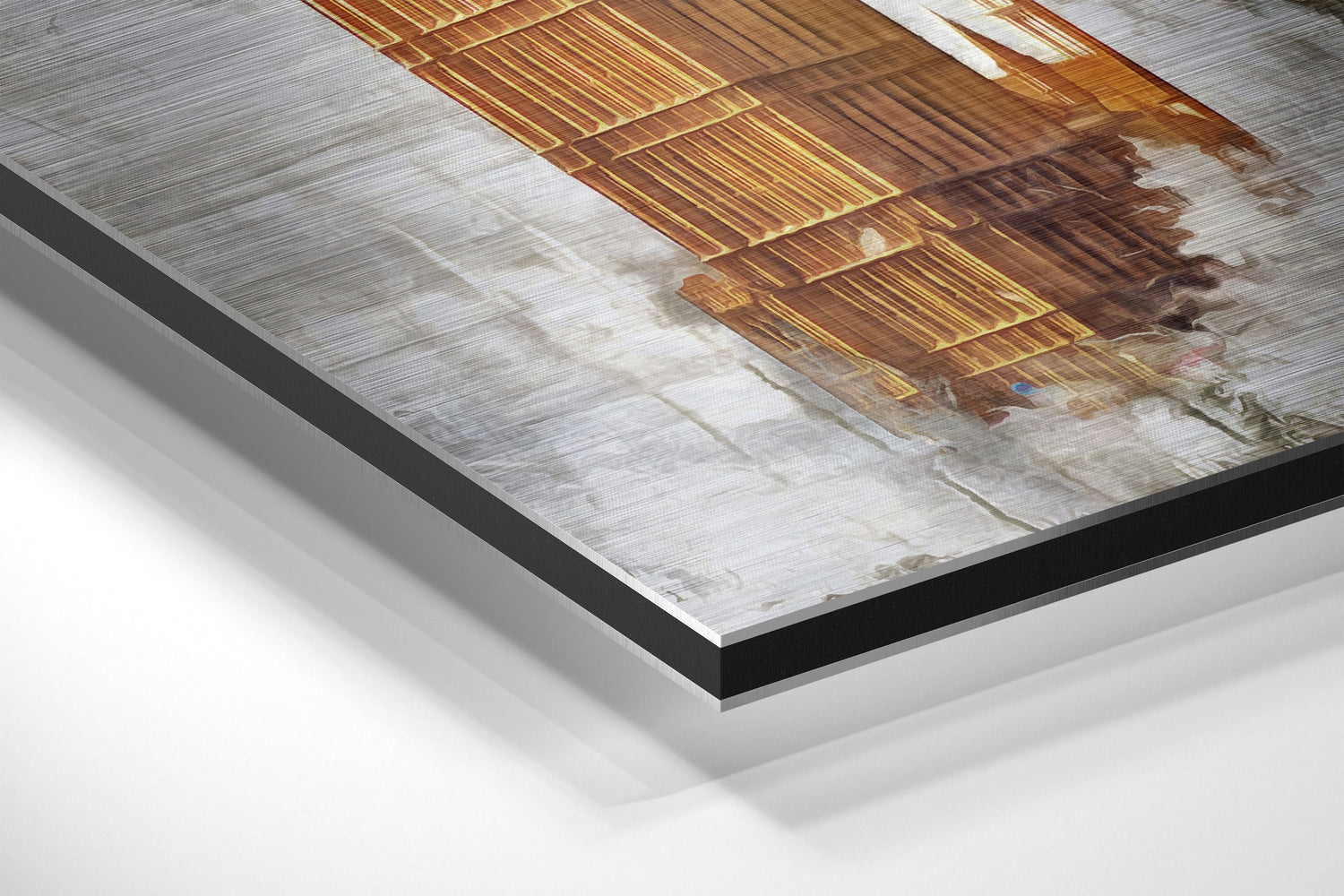 Iconic Buildings Brushed Aluminium Dibond Wall Art.