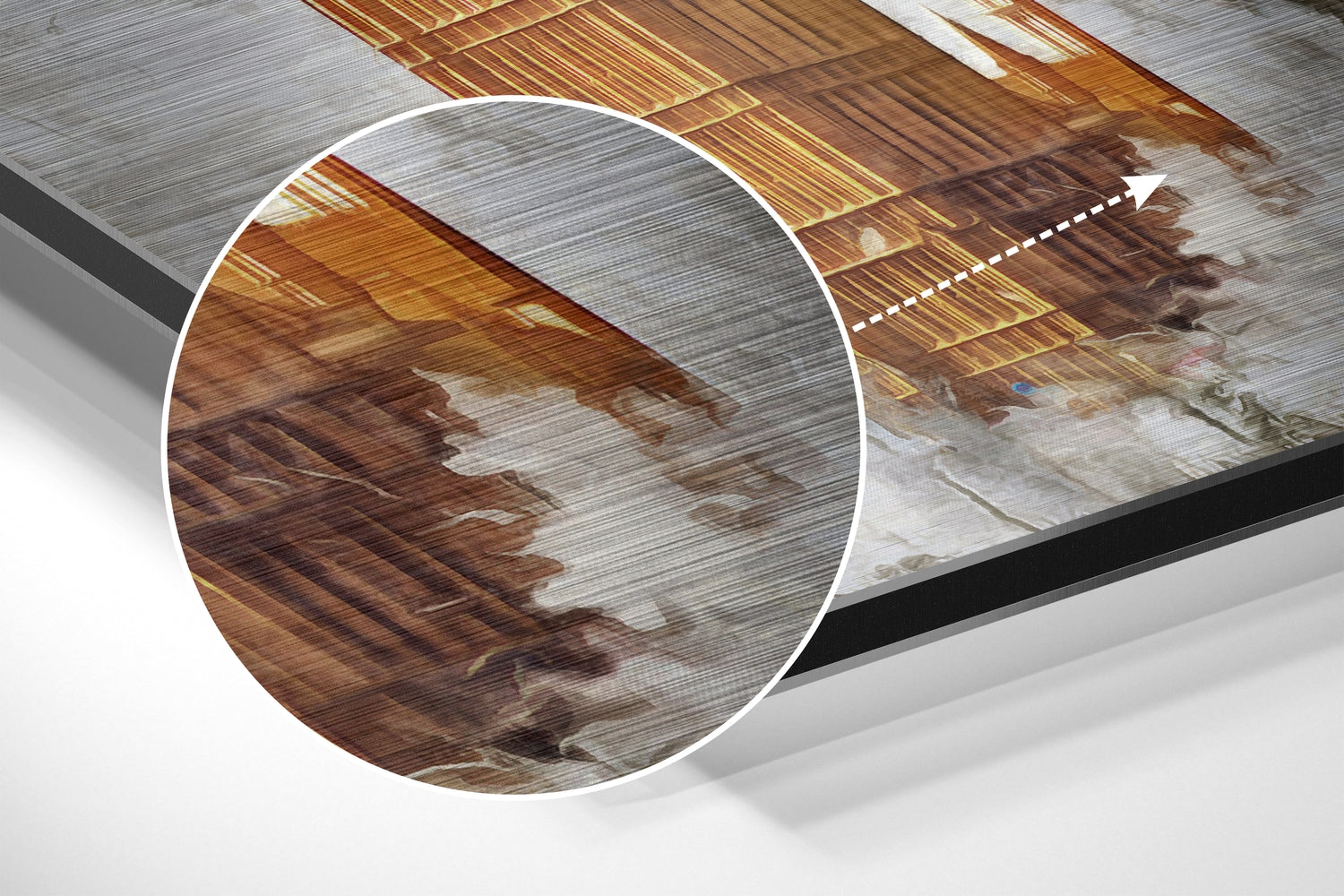 Iconic Buildings Brushed Aluminium Dibond Wall Art.