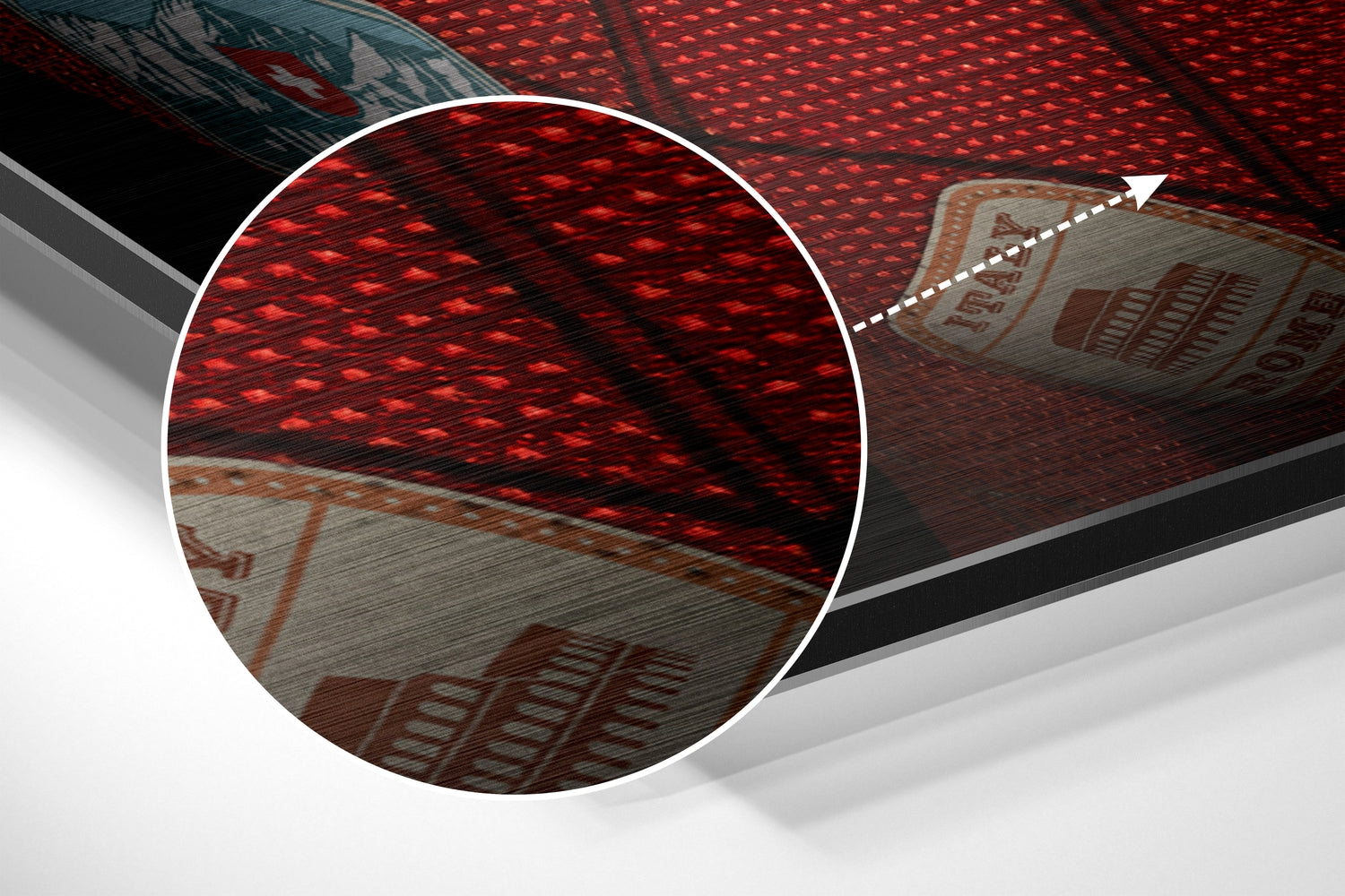 Spider Man Brushed Aluminium Dibond Wall Art.