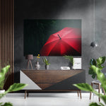 Umbrella Brushed Aluminium Dibond Wall Art.