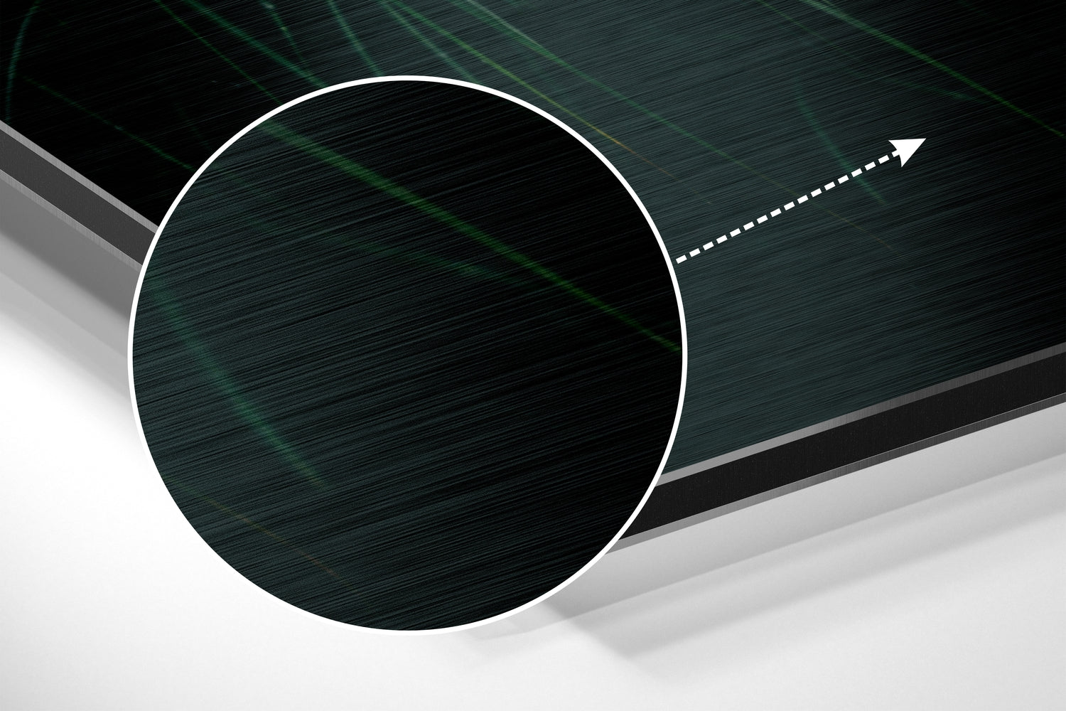 Umbrella Brushed Aluminium Dibond Wall Art.