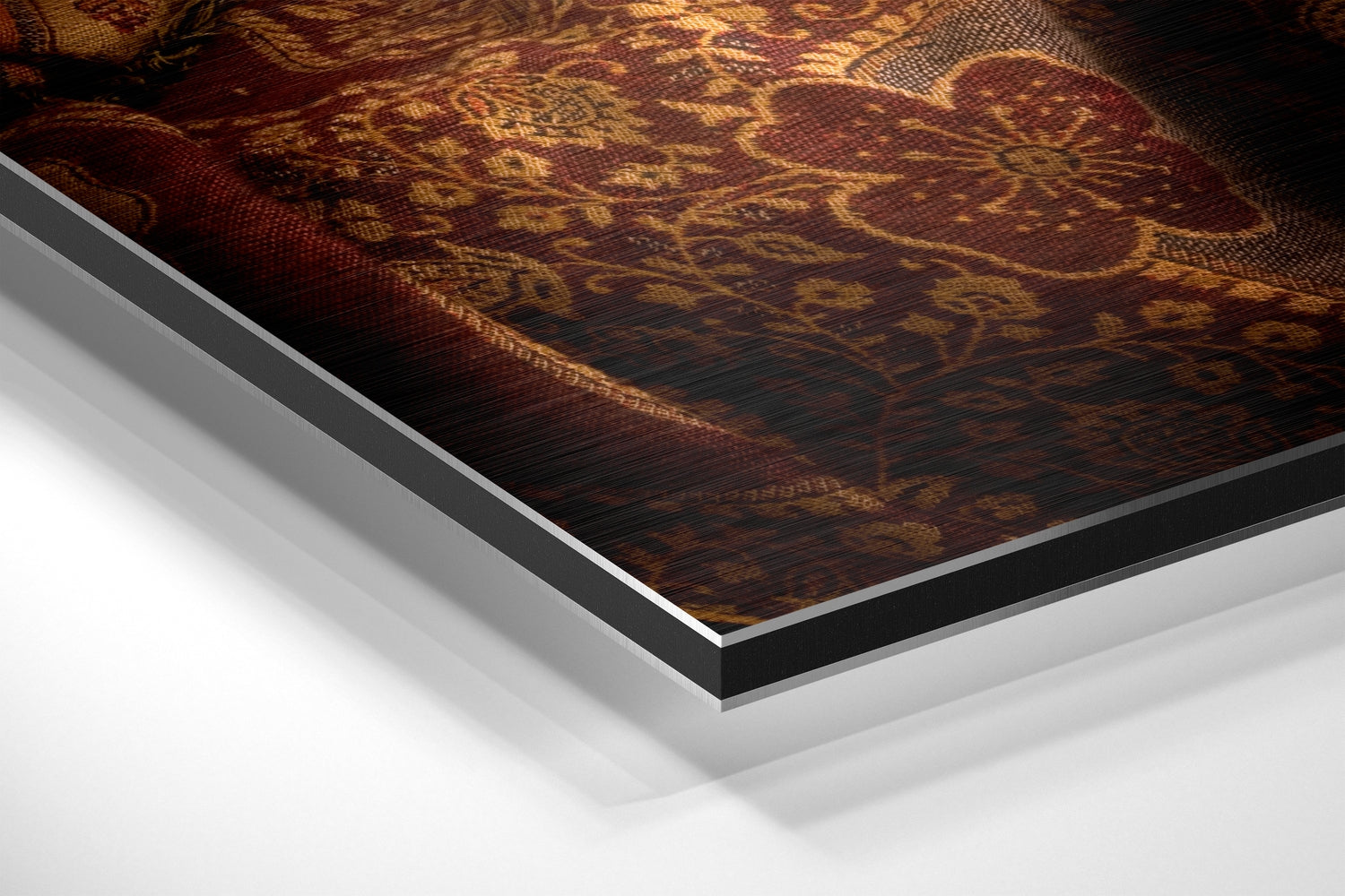 Wine Brushed Aluminium Dibond Wall Art.