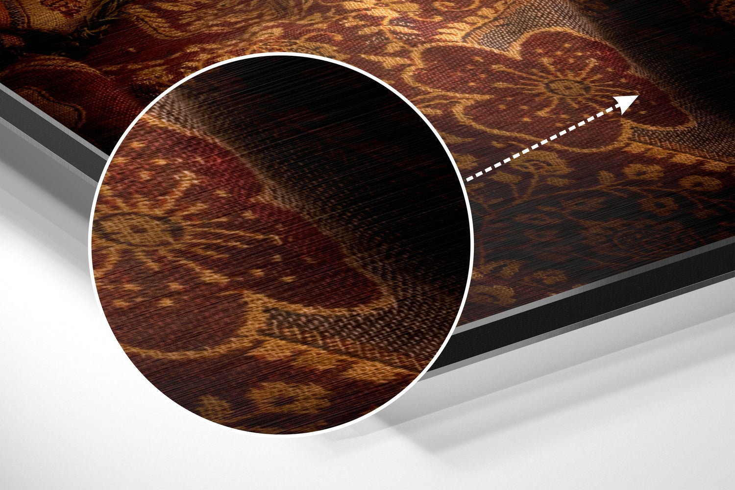 Wine Brushed Aluminium Dibond Wall Art.