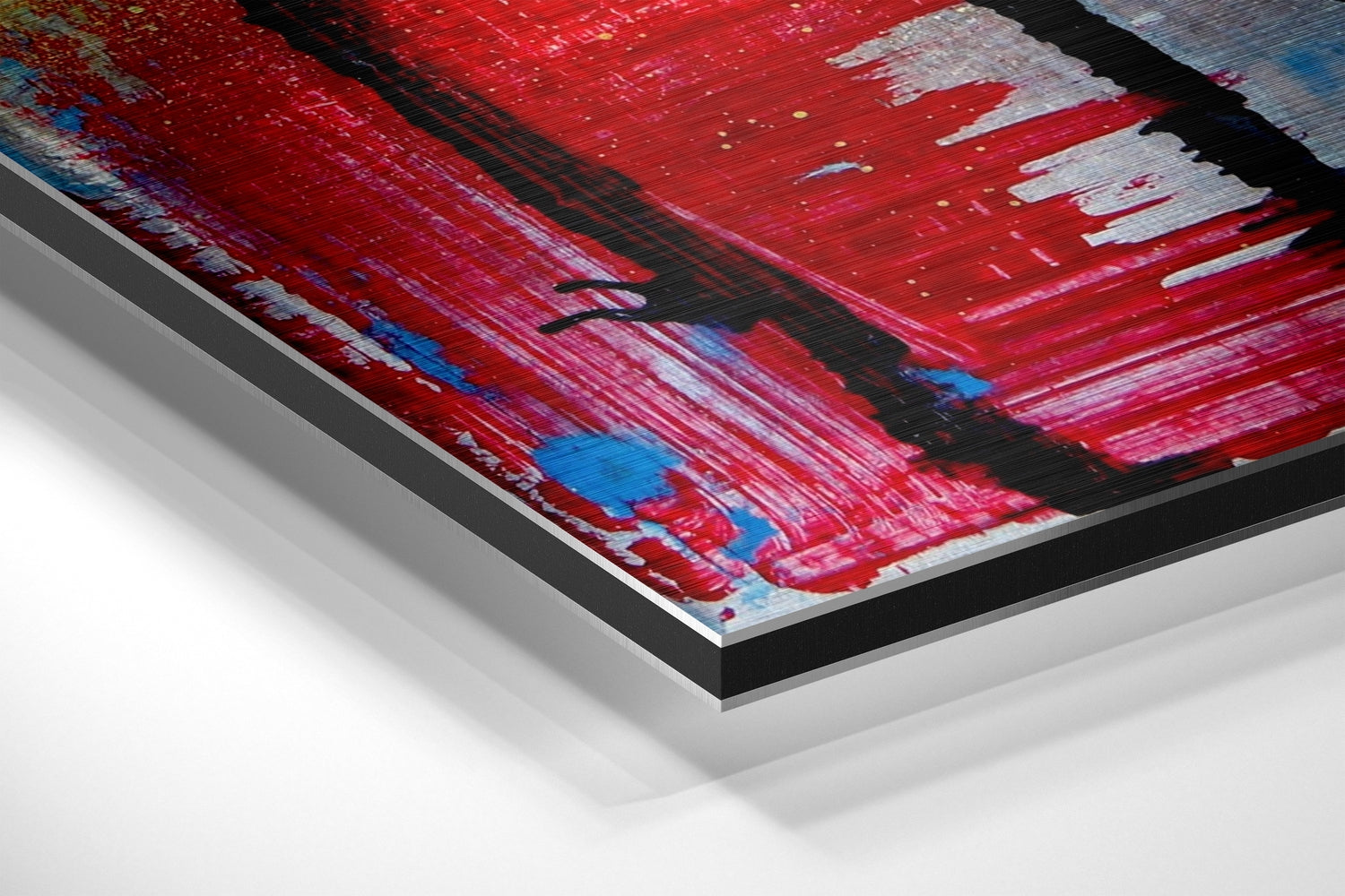 Shadow Flowers Brushed Aluminium Dibond Wall Art.