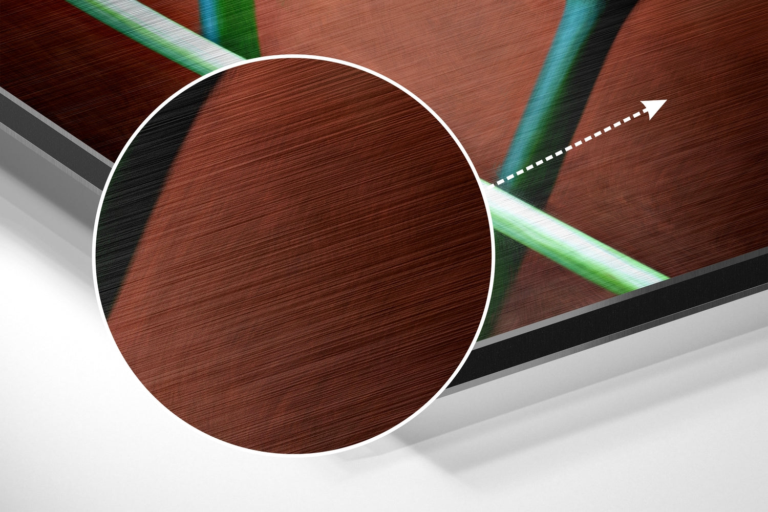 Lilly  Brushed Aluminium Dibond Wall Art.