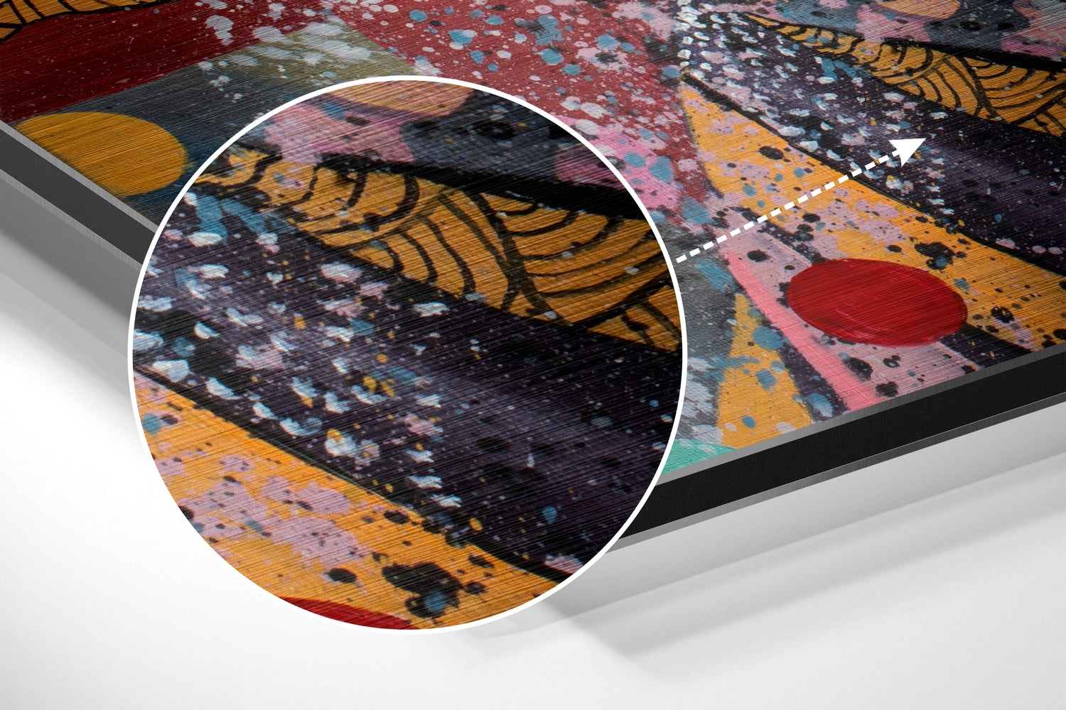 Ssssh Brushed Aluminium Dibond Wall Art.