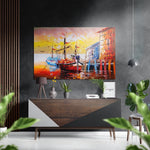 Boat Brushed Aluminium Dibond Wall Art.