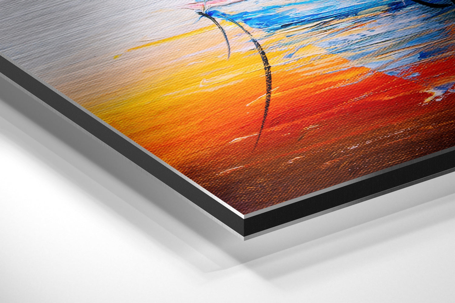 Boat Brushed Aluminium Dibond Wall Art.