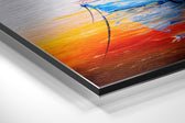 Boat Brushed Aluminium Dibond Wall Art.
