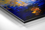 Painted Sunset Brushed Aluminium Dibond Wall Art.