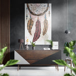Dream Catcher Brushed Aluminium Dibond Wall Art.