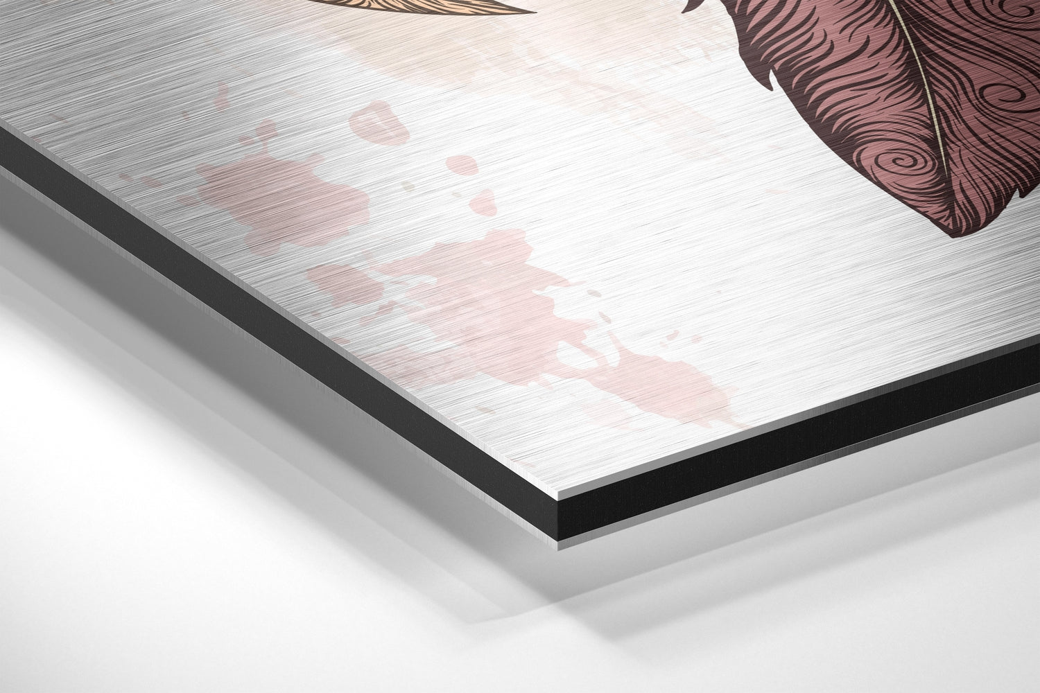 Dream Catcher Brushed Aluminium Dibond Wall Art.