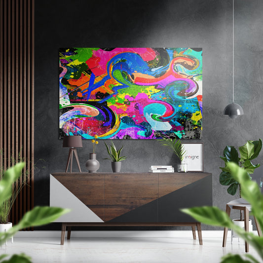 Anarchy of Colors Brushed Aluminium Dibond Wall Art.