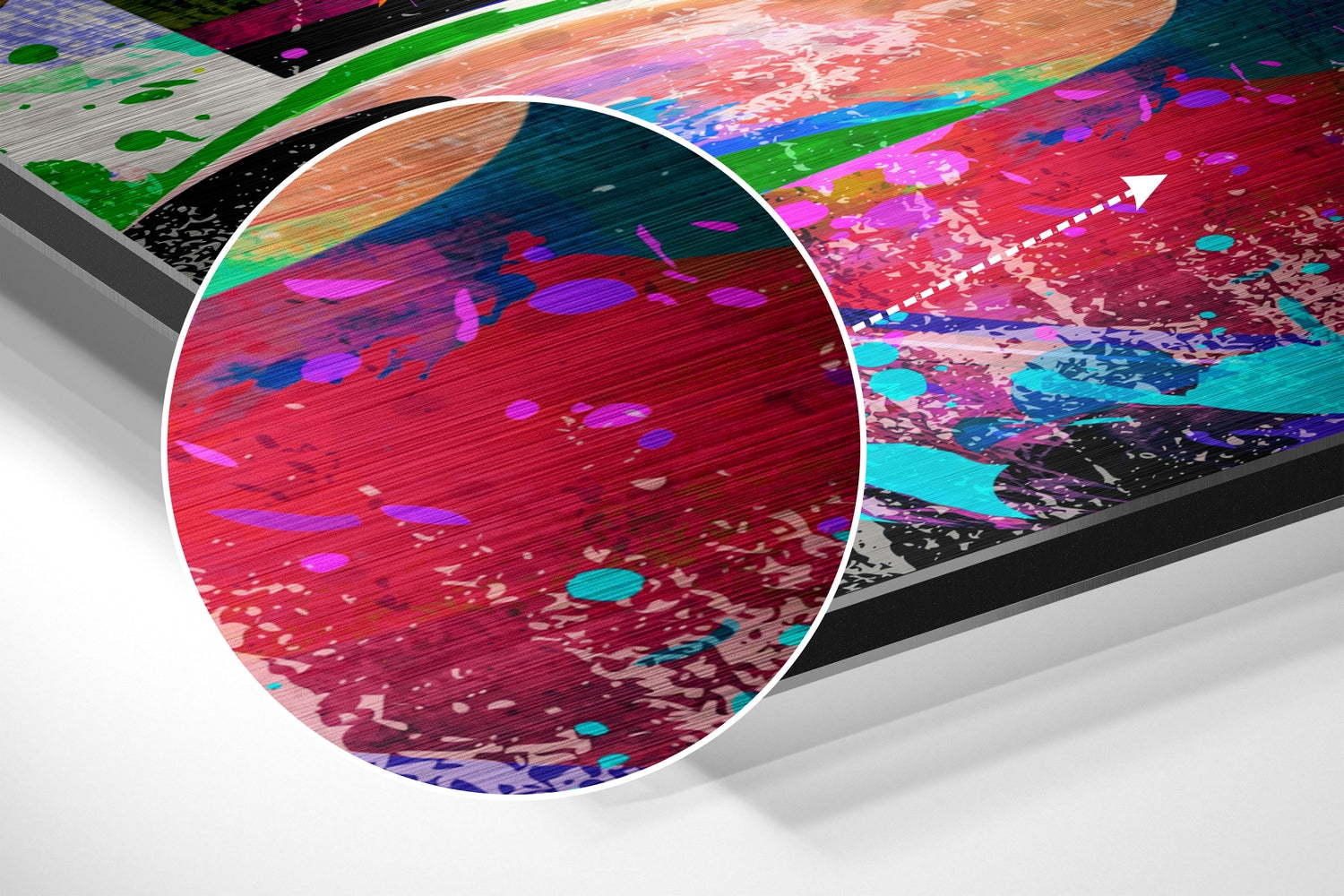 Anarchy of Colors Brushed Aluminium Dibond Wall Art.