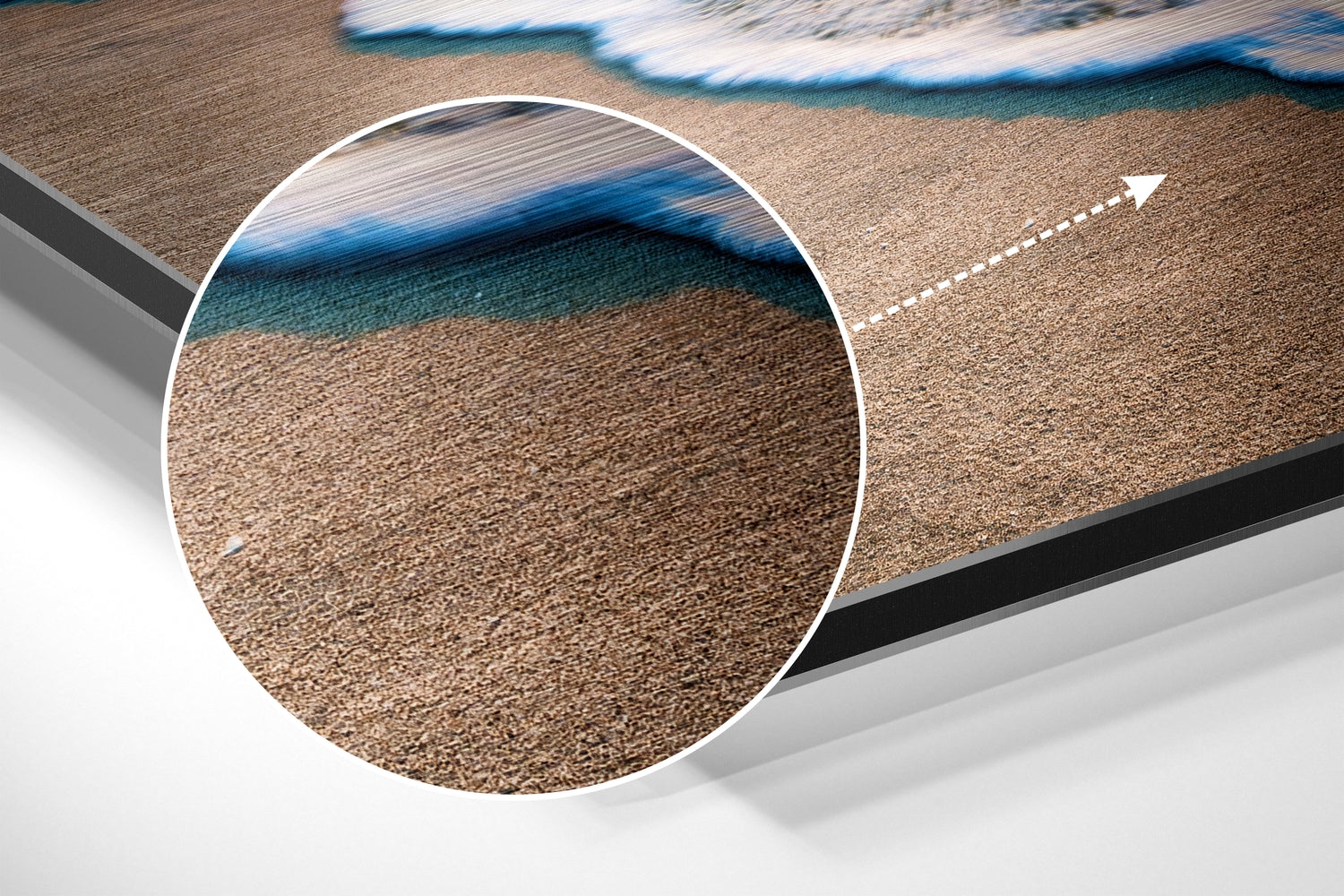 Sunset at the Beach Brushed Aluminium Dibond Wall Art.