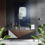 Speech Balloon Brushed Aluminium Dibond Wall Art.