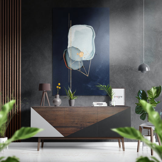 Speech Balloon Brushed Aluminium Dibond Wall Art.
