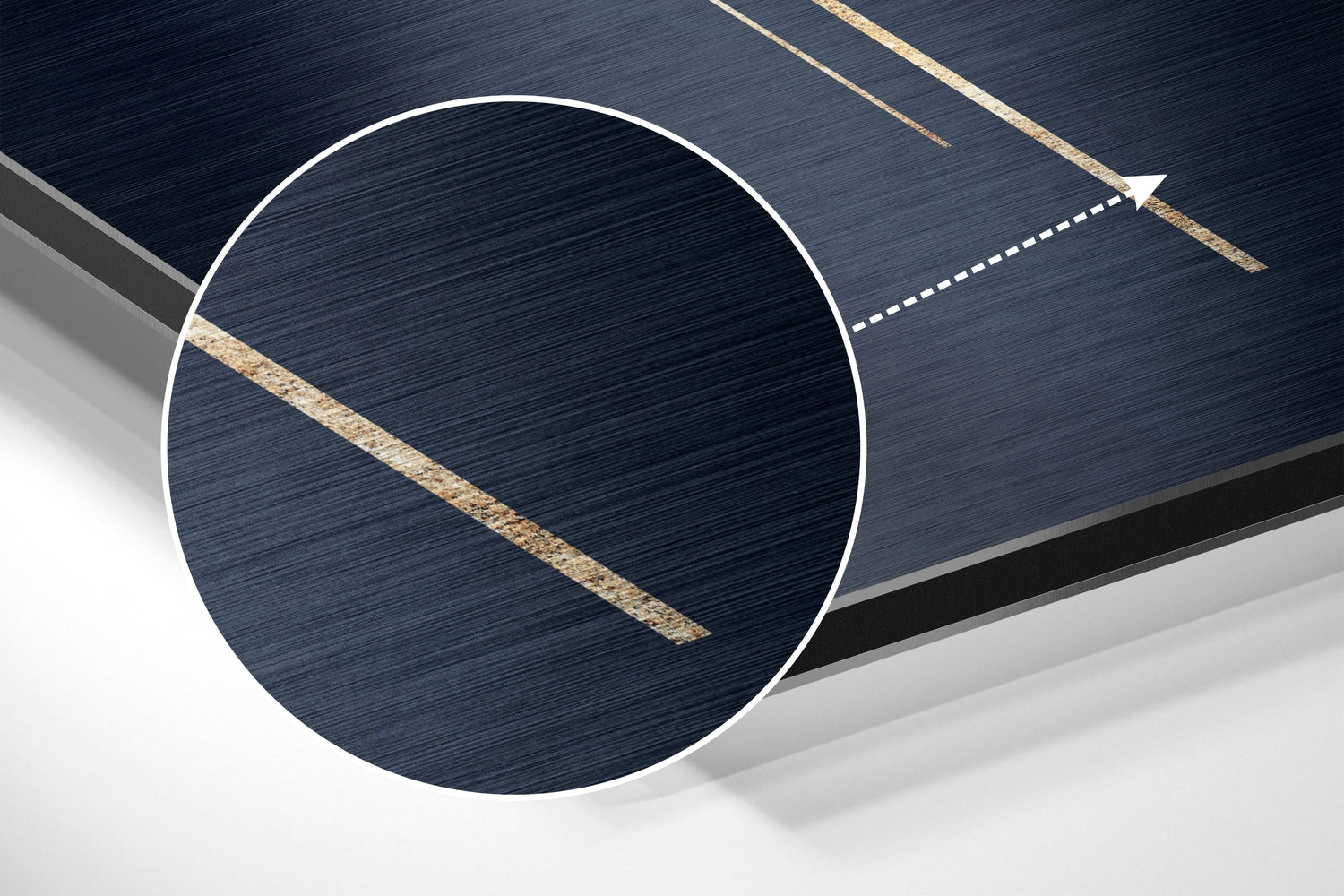 Speech Balloon Brushed Aluminium Dibond Wall Art.