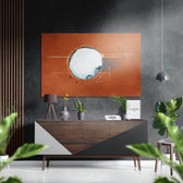 Moon Brushed Aluminium Dibond Wall Art.