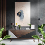 Shapes Brushed Aluminium Dibond Wall Art.